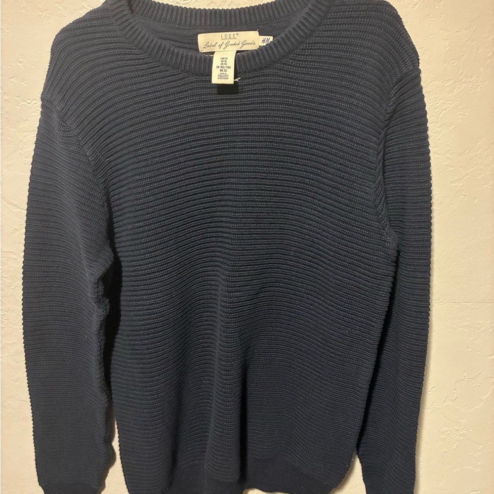 H&M Men's Crewneck Sweater in Navy